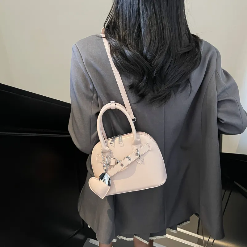 Yalu PU Shoulder Bag, Crossbody Bag, Handbag Regular Women's Black/Light Pink/Ecru/Light Blue-12