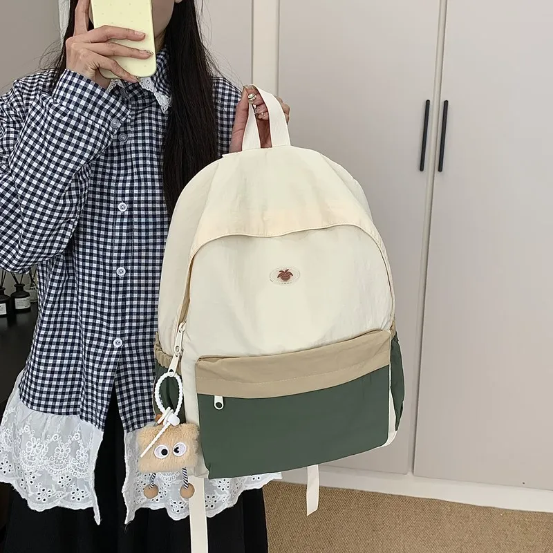 Yalu Oxford Backpack Regular Unisex Purple/Khaki/Blue-9