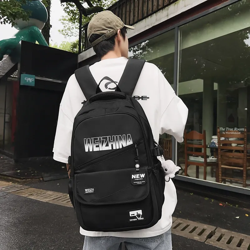 Yalu Nylon Backpack Unisex Multicolor-14