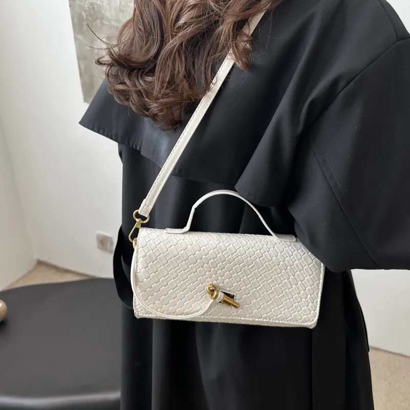 Yalu PU Shoulder Bag, Crossbody Bag, Handbag Regular Women's White/Black/Red-4