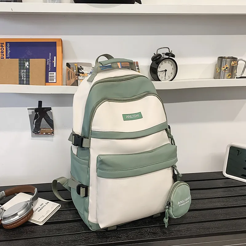 Yalu Nylon Backpack Unisex Multicolor-25