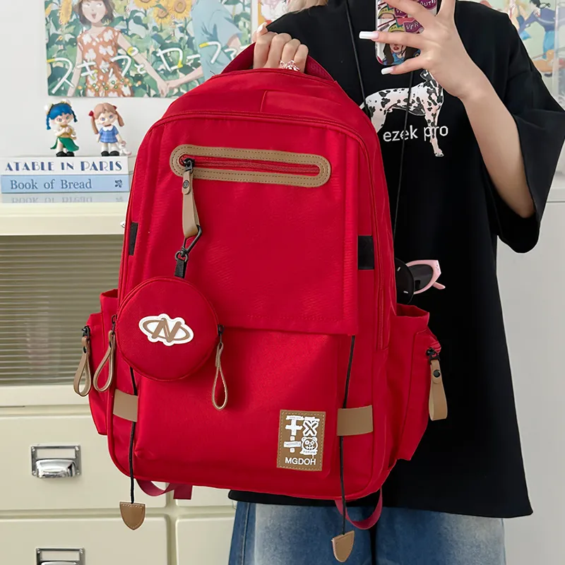 Yalu Nylon Backpack Unisex Multicolor-20