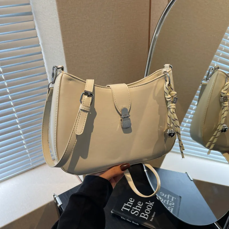 Yalu PU Crossbody Bag, Shoulder Bag Regular Women's Pink/White/Black/Beige Gray-24