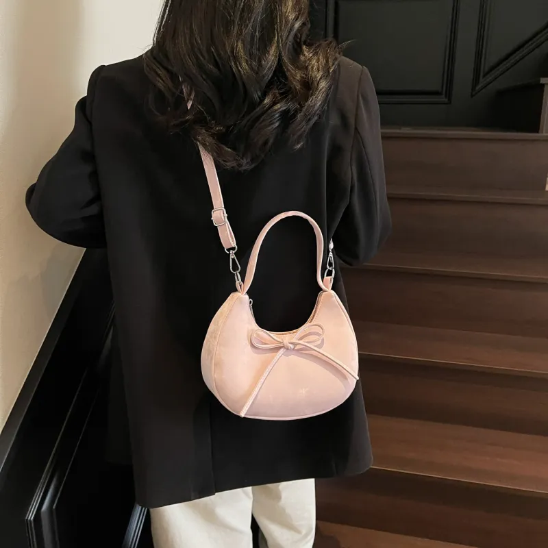 Yalu PU Shoulder Bag, Crossbody Bag, Handbag Regular Women's Black/Pink/Ecru/Silver/Blue-10
