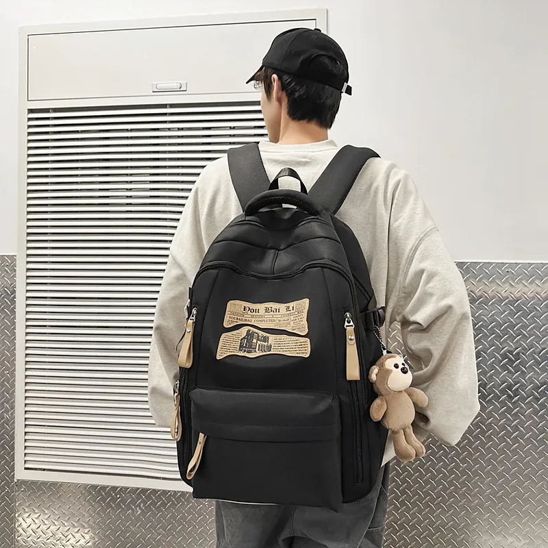 Yalu Nylon Backpack Regular Unisex Multicolor-10