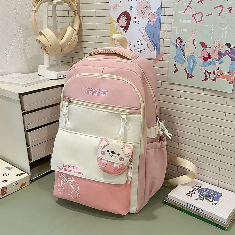 Yalu Nylon Backpack Regular Unisex Multicolor-4