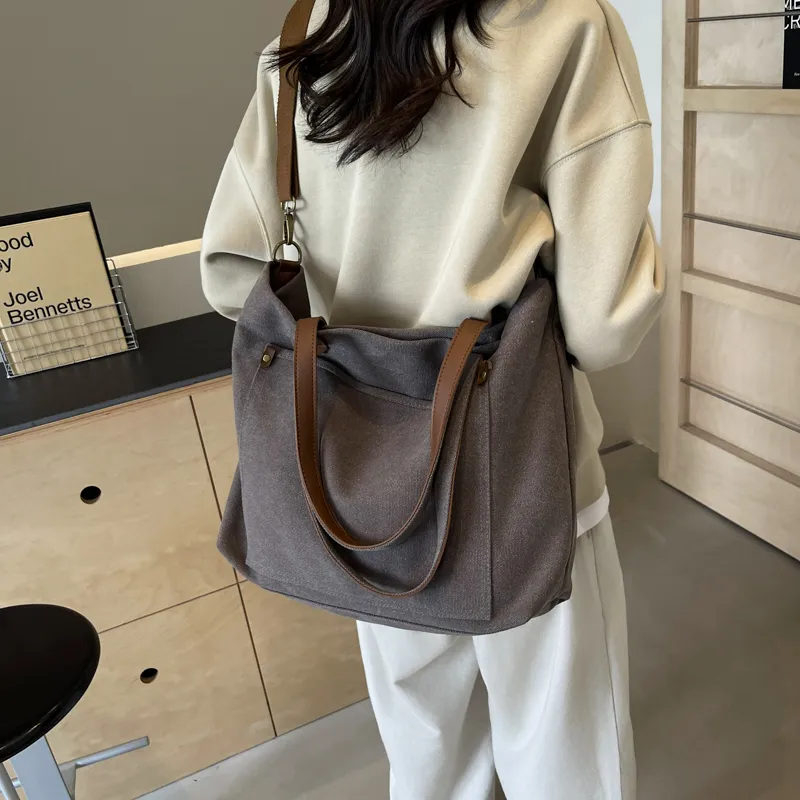 Yalu Canvas Bag, Tote Bag, Shoulder Bag Regular Women's Multicolor-9