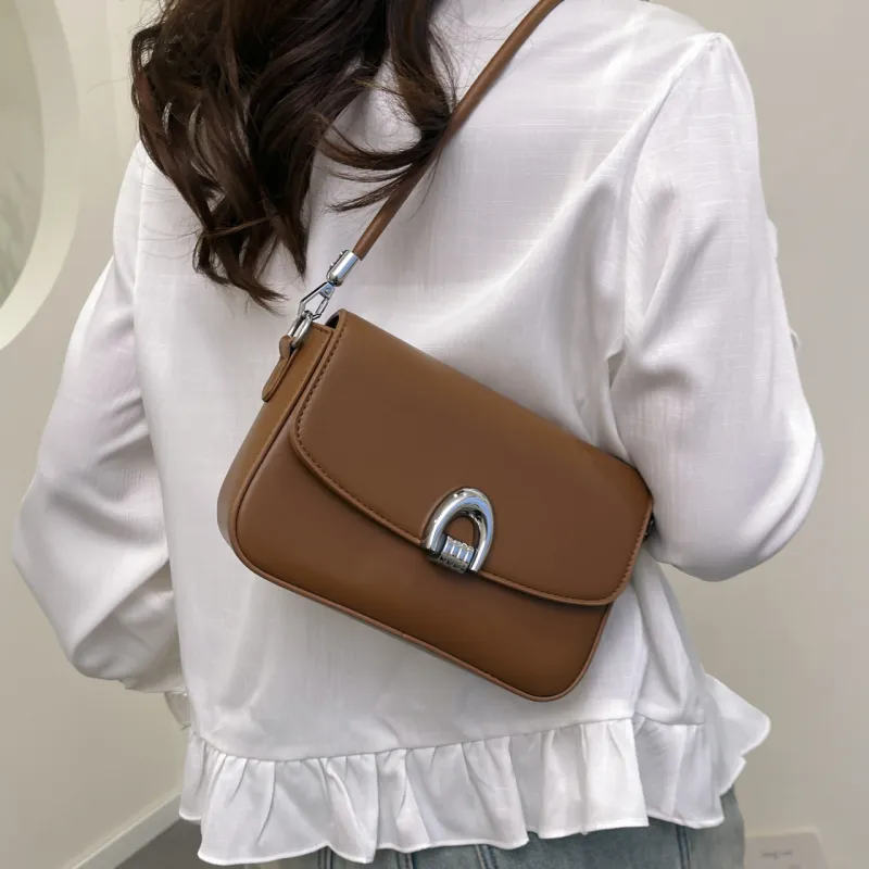 Yalu PU Crossbody Bag Shoulder Bag Regular Women's Black/White/Pink/Brown/Khaki-28