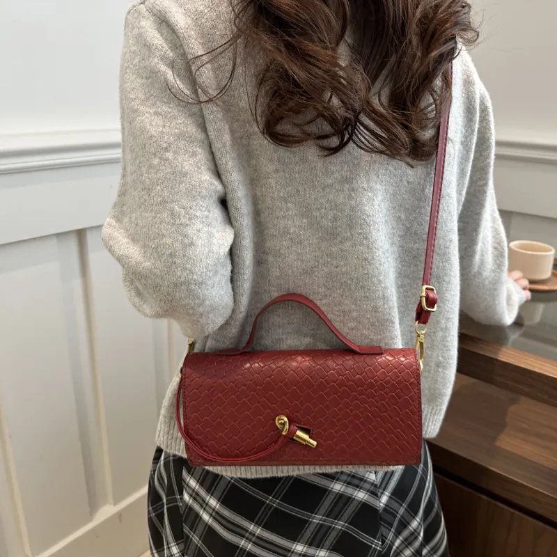 Yalu PU Shoulder Bag, Crossbody Bag, Handbag Regular Women's White/Black/Red-20