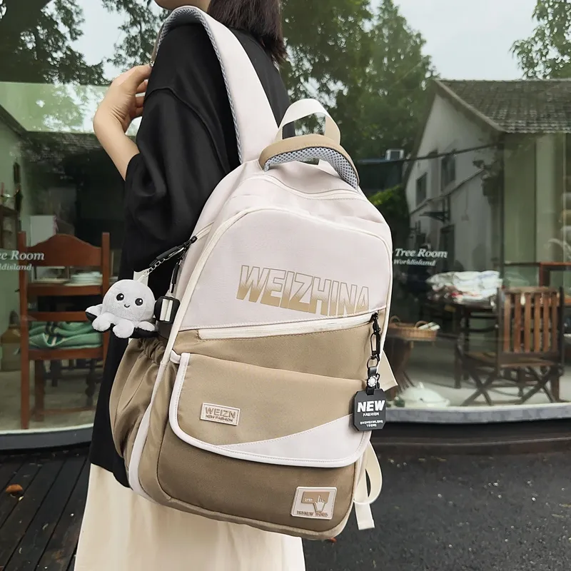 Yalu Nylon Backpack Unisex Multicolor-17