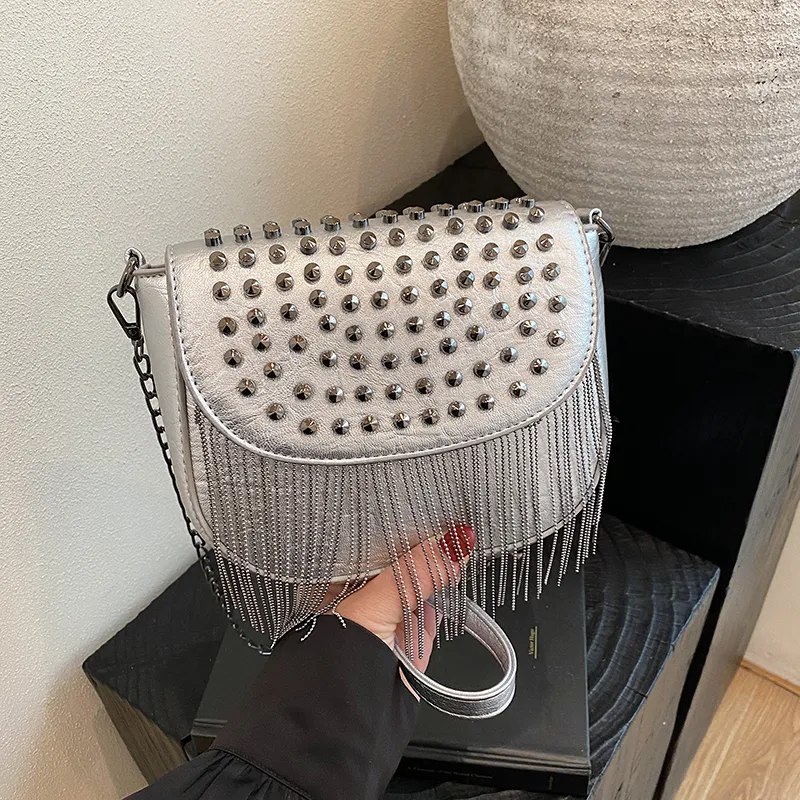 Yalu PU Crossbody Bag, Shoulder Bag Women's Black/White/Coffee/Silver-21