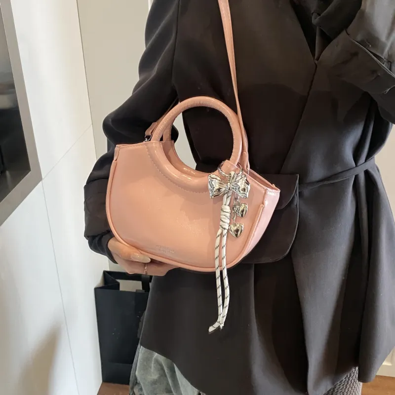 Yalu PU Shoulder Bag, Crossbody Bag, Handbag Regular Women's Silver/Black/Pink/Blue/White-16