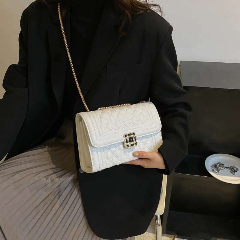 Yalu PU Crossbody Bag, Shoulder Bag Regular Women's Khaki/Black/Ecru/White-26