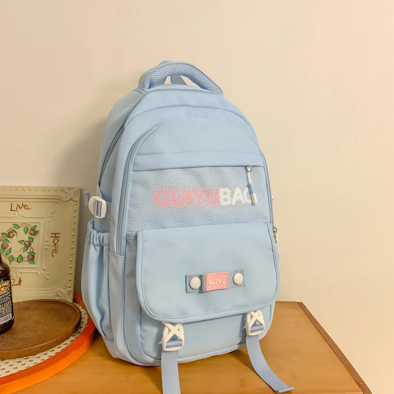 Yalu Nylon Backpack Women's White/Black/Pink/Purple/Yellow/Blue-21