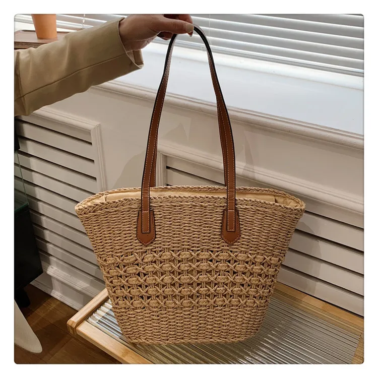 Yalu Woven Shoulder Bag Regular Women's Beige/Khaki-8