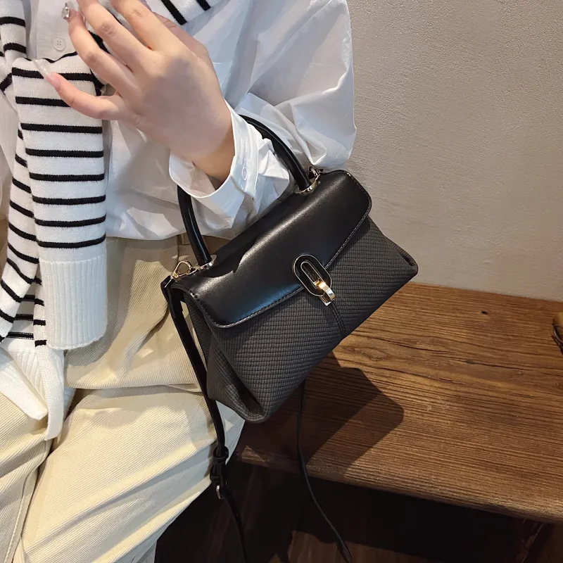 Yalu PU Handbag, Shoulder Bag, Crossbody Bag Regular Women's Black/Blue/Khaki/White-3