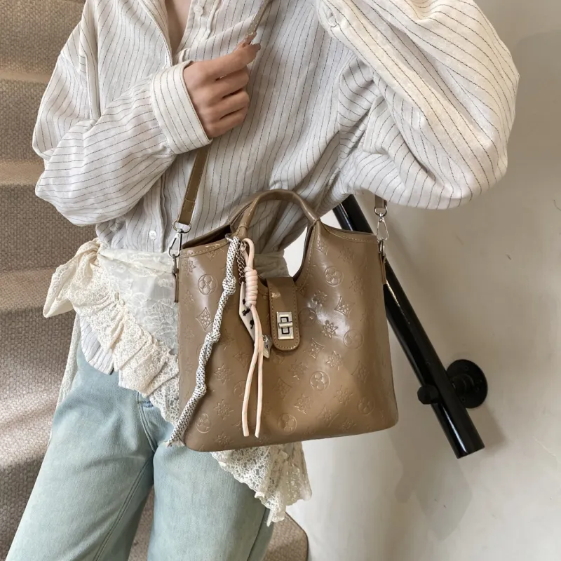Yalu PU Bucket Bag Handbag Women's Multicolor-11