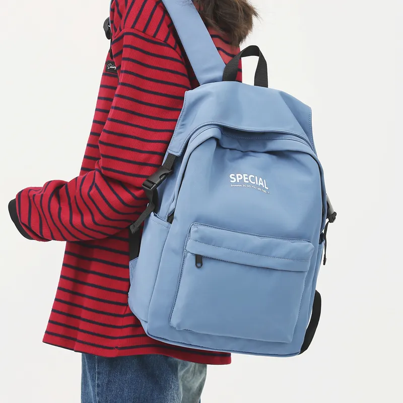 Yalu Nylon Backpack Unisex White/Black/Green/Blue-16