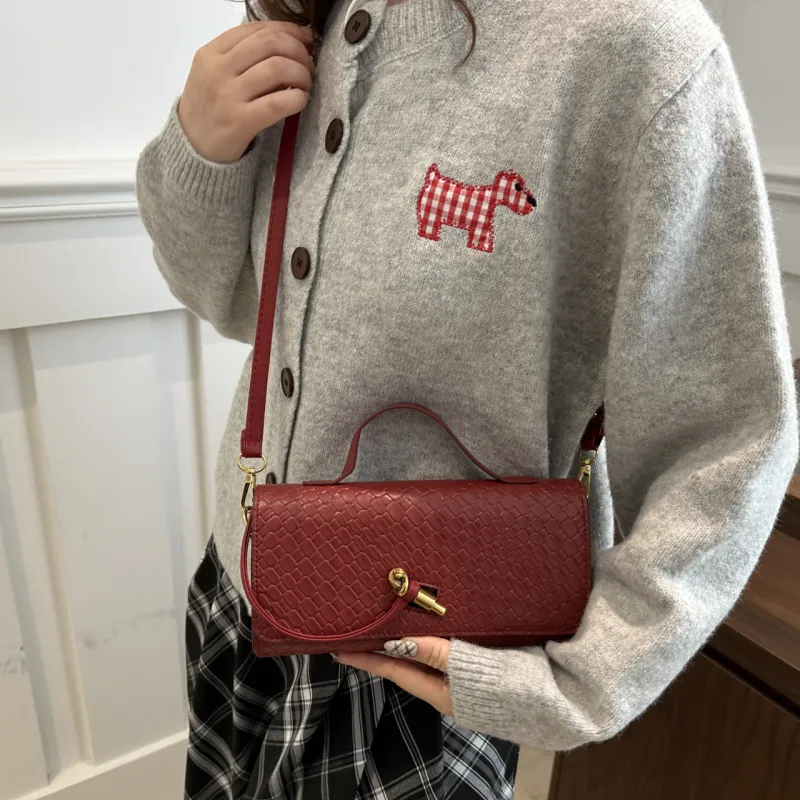 Yalu PU Shoulder Bag, Crossbody Bag, Handbag Regular Women's White/Black/Red-18