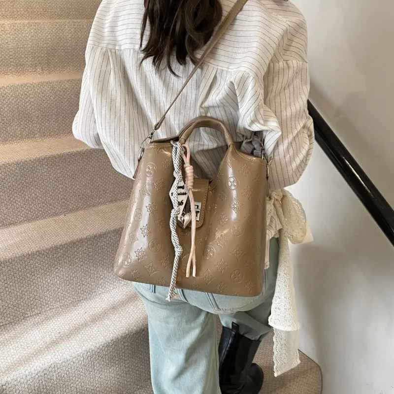 Yalu PU Bucket Bag Handbag Women's Multicolor-12
