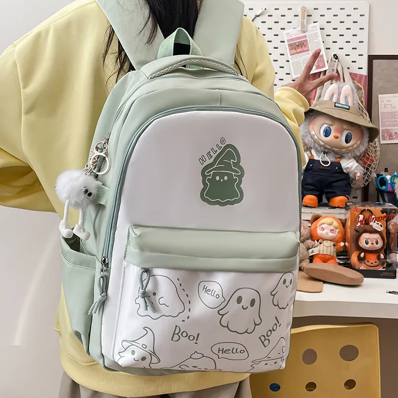 Yalu Nylon Backpack Unisex Multicolor-19
