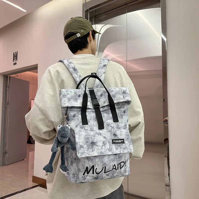 Yalu Nylon Backpack Unisex Multicolor-1