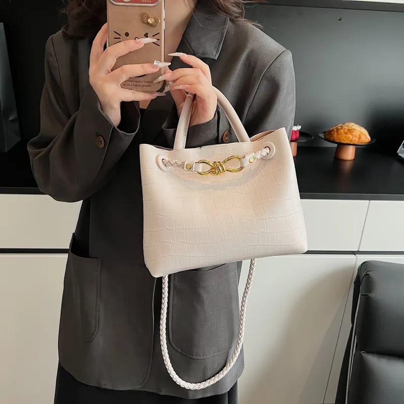 Yalu PU Handbag, Shoulder Bag, Crossbody Bag Regular Women's Black/Khaki/White/Blue-17