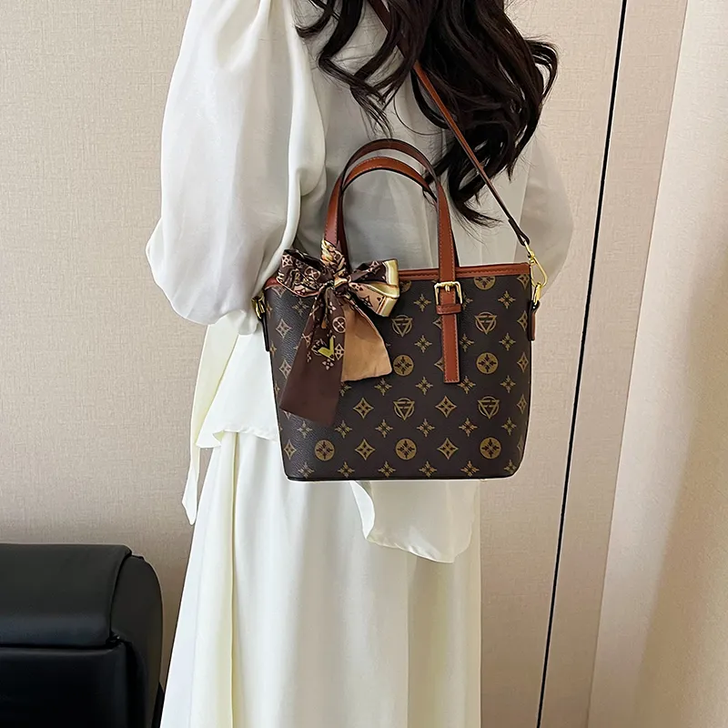 Yalu PU Tote Bag, Handbag Women's Khaki/Brown/Yellow-14