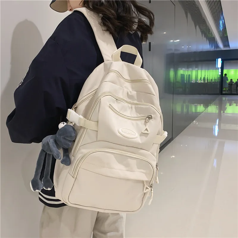 Yalu Nylon Backpack Regular Unisex Multicolor-11