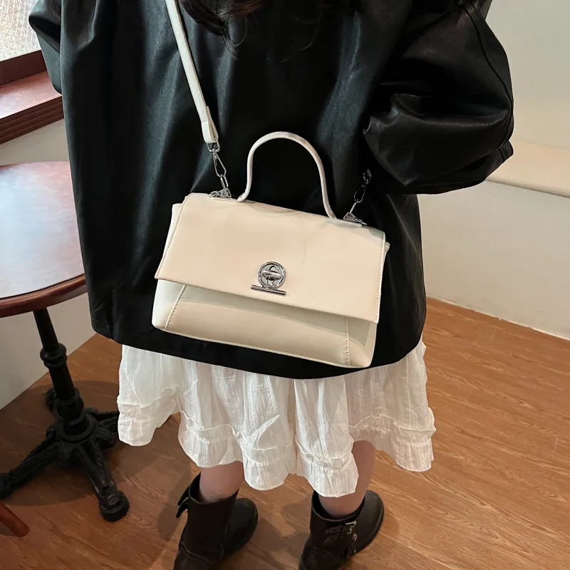 Yalu PU Handbag Women's Black/Light Brown/White/Khaki-20