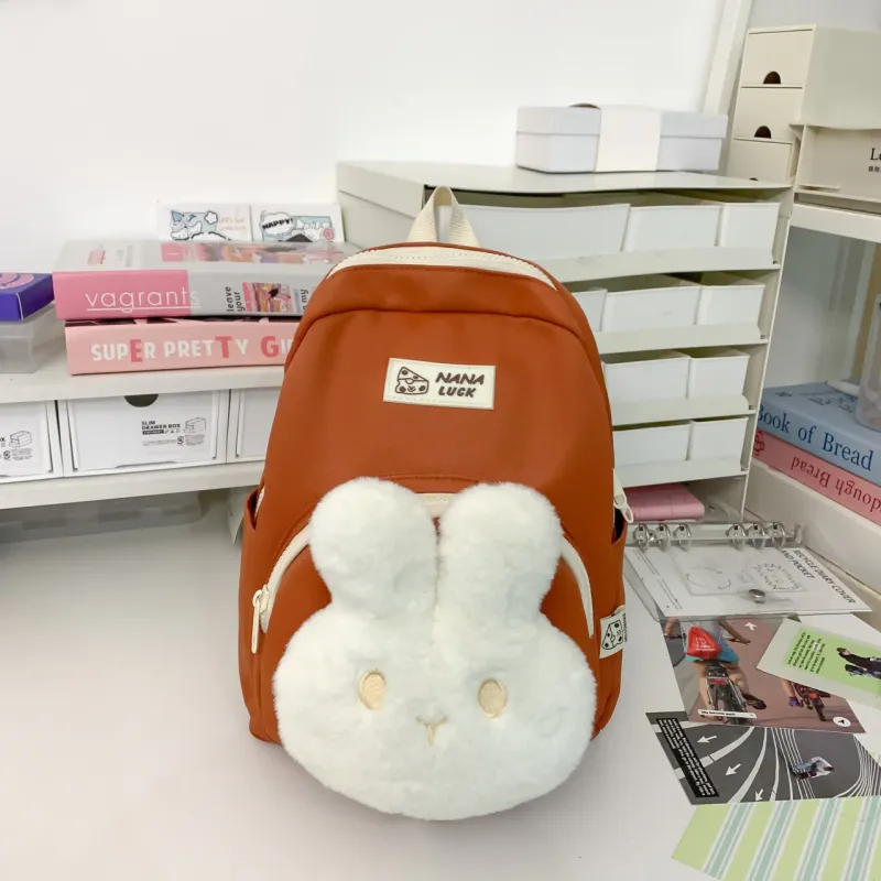 Yalu Nylon Backpack Regular Women's Black/Pink/Green/Purple/Orange-18