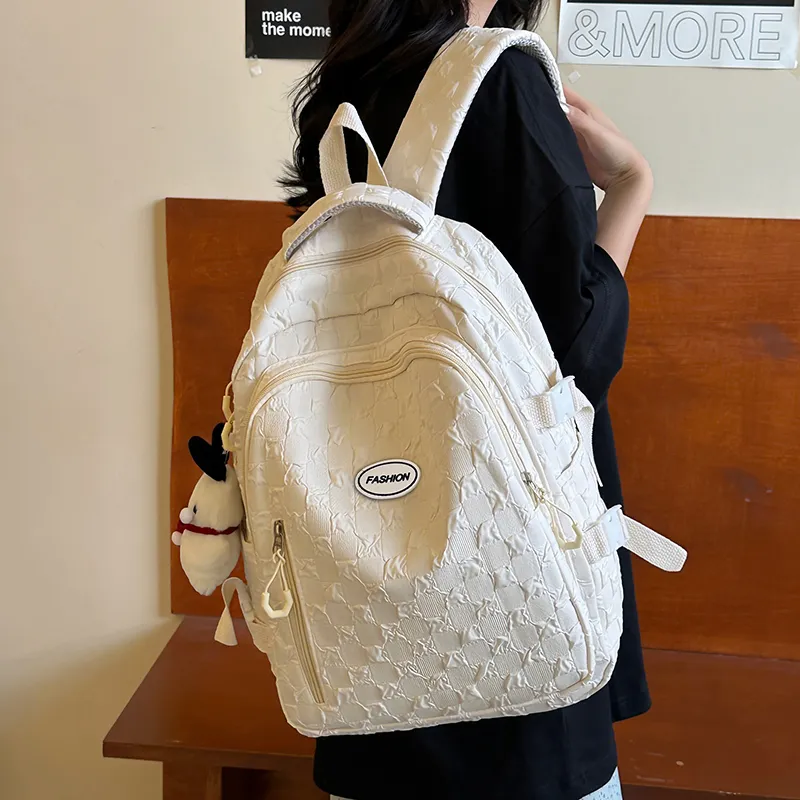 Yalu Nylon Backpack Regular Unisex Multicolor-10