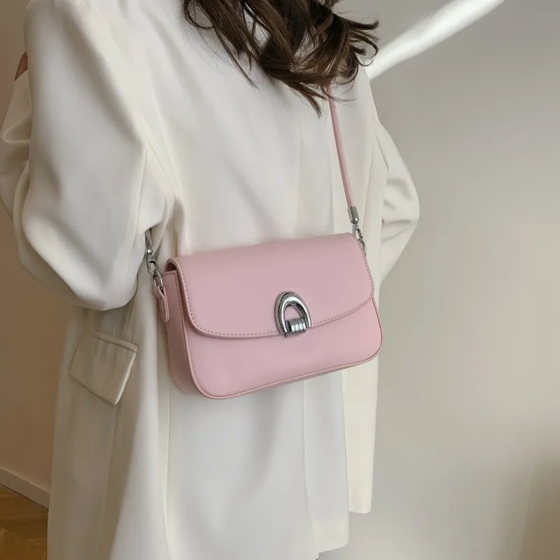 Yalu PU Crossbody Bag Shoulder Bag Regular Women's Black/White/Pink/Brown/Khaki-17