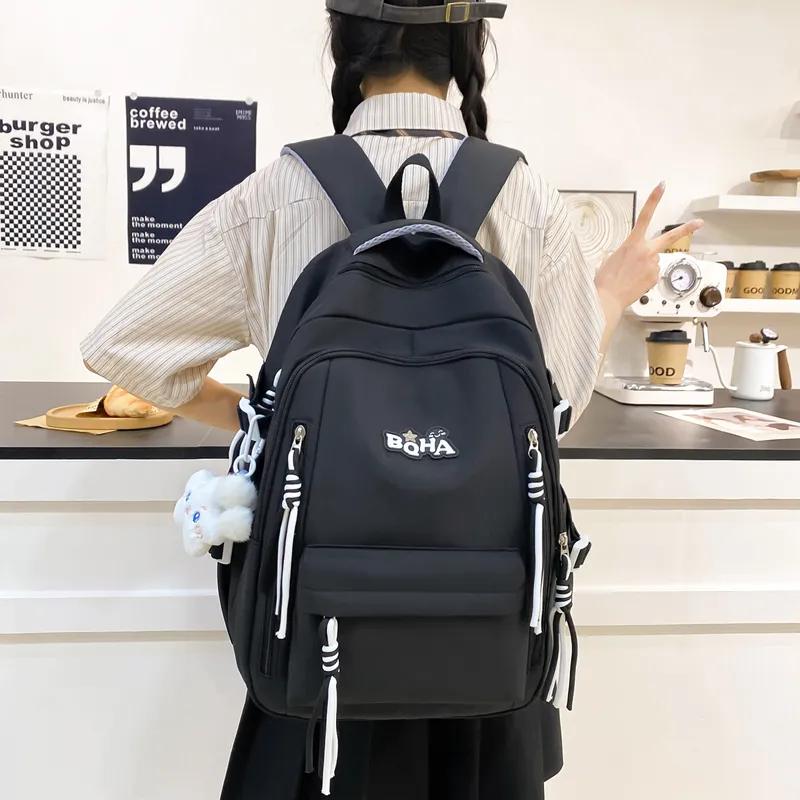 Yalu Nylon Backpack Unisex Multicolor-28