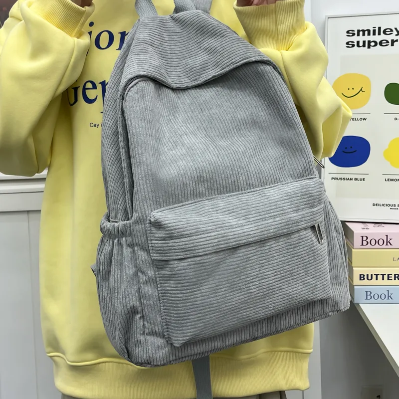 Yalu Corduroy Backpack Women's Multicolor-17