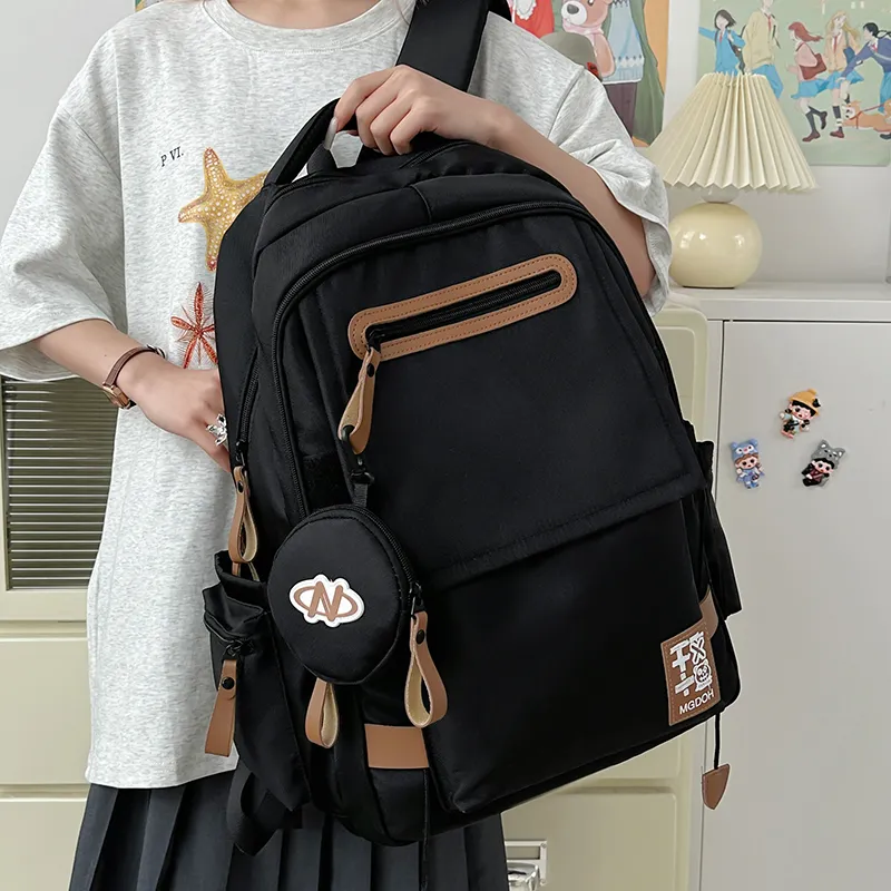 Yalu Nylon Backpack Unisex Multicolor-13