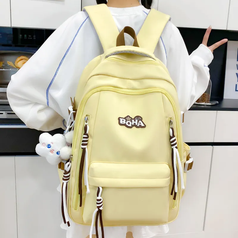 Yalu Nylon Backpack Unisex Multicolor-4