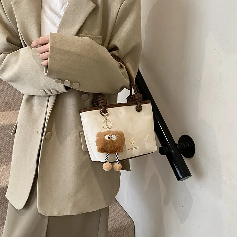Yalu PU Tote Bag, Shopping Bag, Shoulder Bag, Handbag Regular Women's Black/Beige/Brown-13