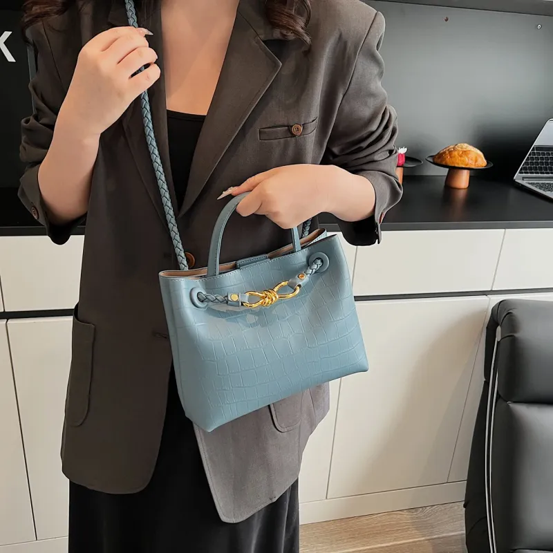 Yalu PU Handbag, Shoulder Bag, Crossbody Bag Regular Women's Black/Khaki/White/Blue-24