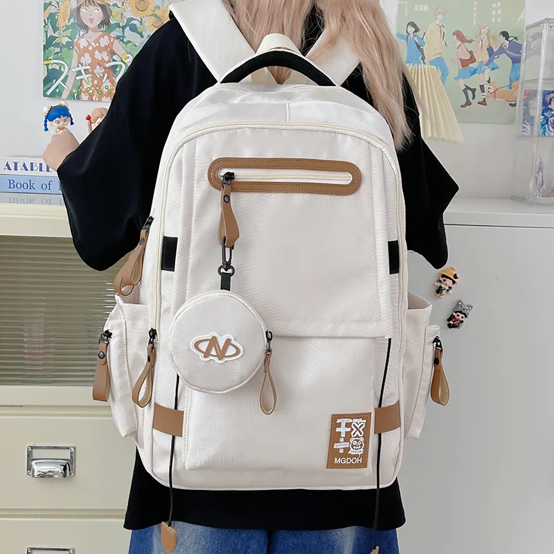 Yalu Nylon Backpack Unisex Multicolor-4