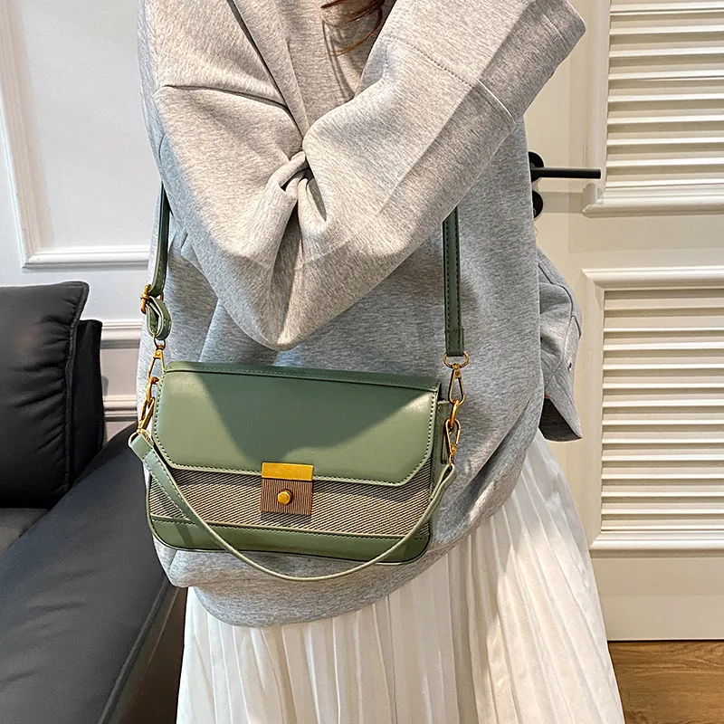 Yalu PU Shoulder Bag, Crossbody Bag Regular Women's Black/White/Brown/Gray/Khaki/Green-40