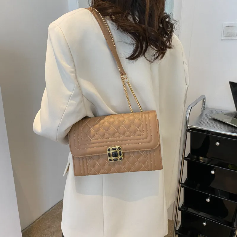 Yalu PU Crossbody Bag, Shoulder Bag Regular Women's Khaki/Black/Ecru/White-3