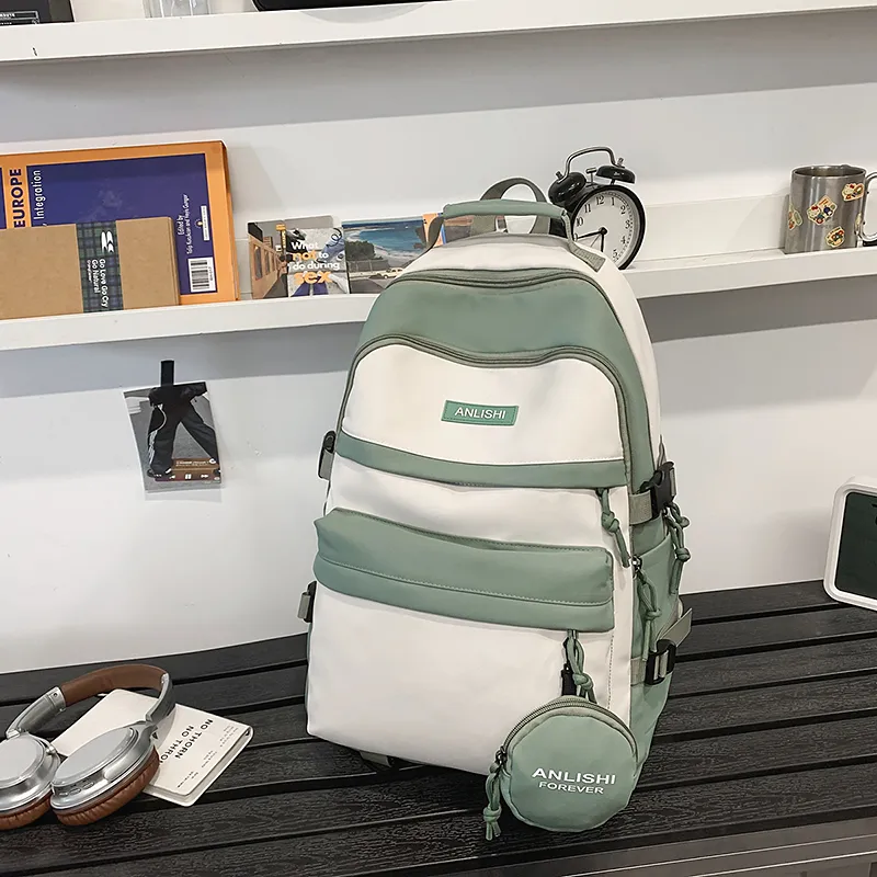 Yalu Nylon Backpack Unisex Multicolor-24