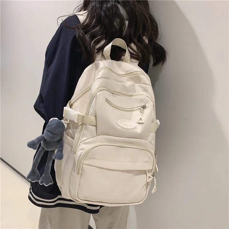 Yalu Nylon Backpack Regular Unisex Multicolor-12