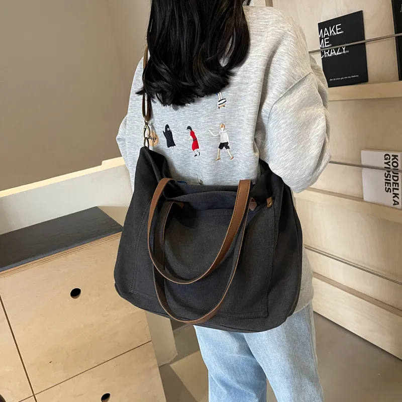 Yalu Canvas Bag, Tote Bag, Shoulder Bag Regular Women's Multicolor-15