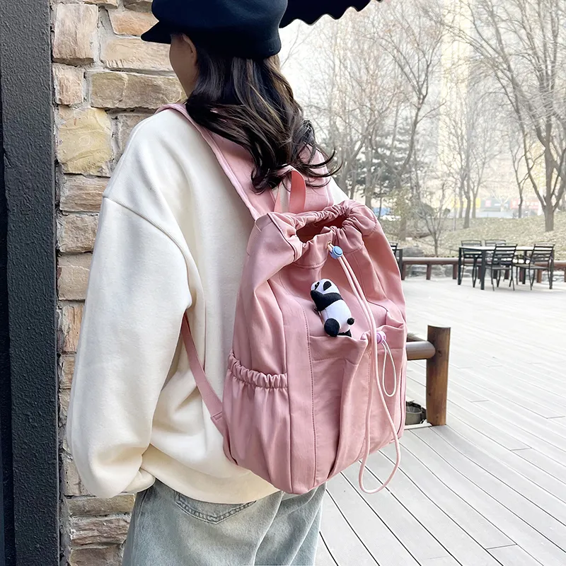 Yalu Nylon Backpack Regular Unisex Multicolor-3