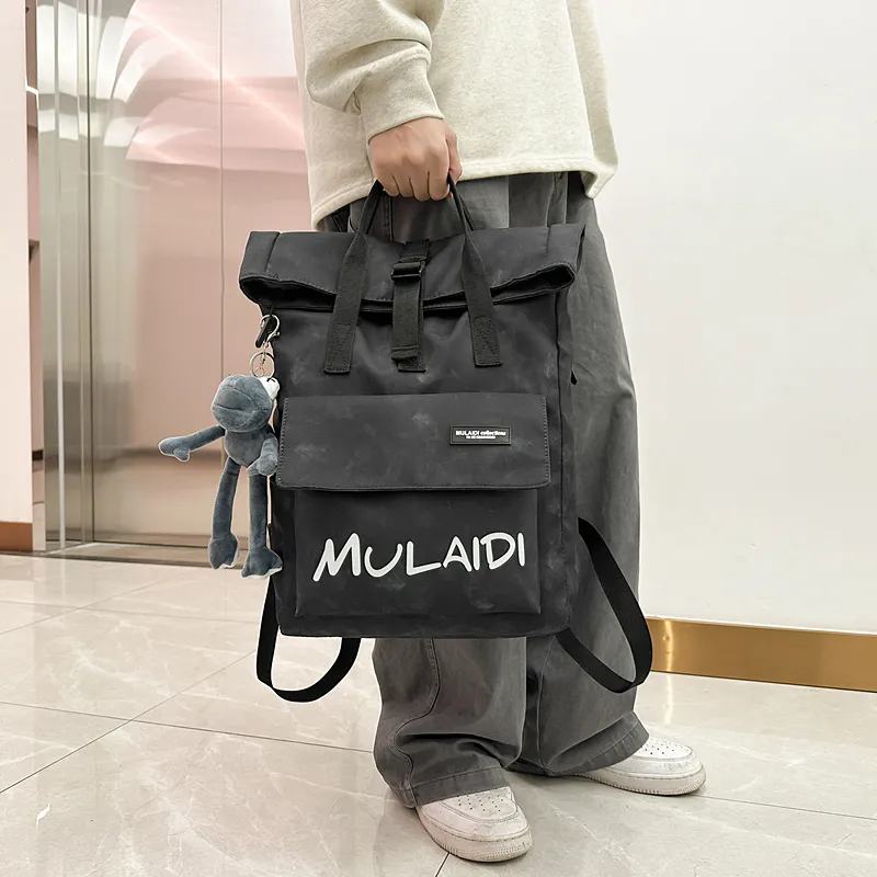 Yalu Nylon Backpack Unisex Multicolor-13