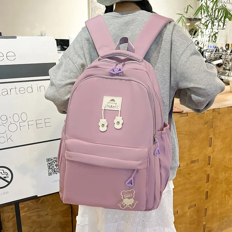 Yalu Composite Cloth Backpack Regular Unisex Multicolor-12