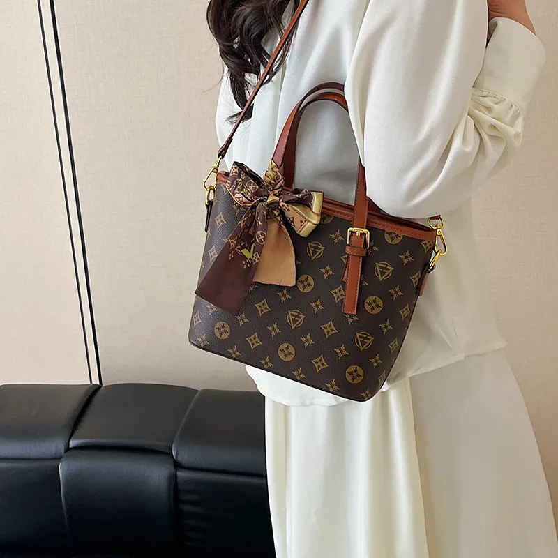 Yalu PU Tote Bag, Handbag Women's Khaki/Brown/Yellow-13