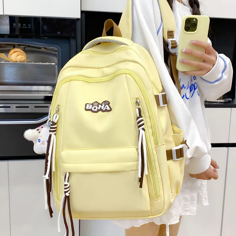 Yalu Nylon Backpack Unisex Multicolor-8